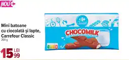 Carrefour Market Mini batoane cu ciocolată şi lapte, Carrefour Classic Ofertă