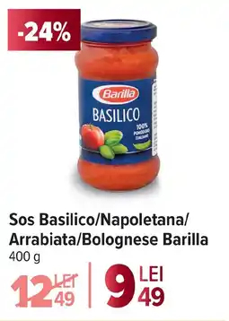 Carrefour Market Sos Basilico/Napoletana/ Arrabiata/Bolognese Barilla Ofertă