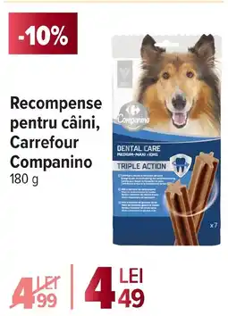 Carrefour Market Recompense pentru câini, Carrefour Companino Ofertă