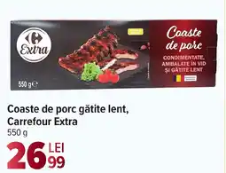 Carrefour Market Coaste de porc gătite lent, Carrefour Extra Ofertă