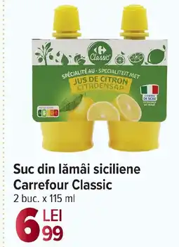 Carrefour Market Suc din lămâi siciliene Carrefour Classic Ofertă