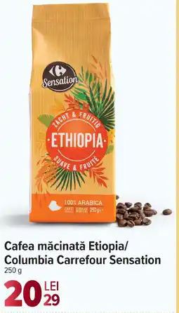 Carrefour Market Cafea măcinată Etiopia/ Columbia Carrefour Sensation Ofertă