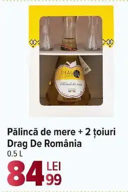Carrefour Market Pǎlincă de mere + 2 țoiuri Drag De România Ofertă