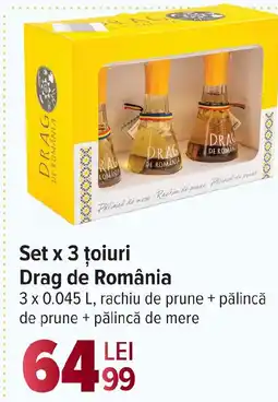 Carrefour Market Set x 3 țoiuri Drag de România Ofertă