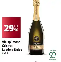 Carrefour Market Vin spumant Cricova Lacrima Dulce Ofertă