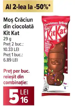 Carrefour Market Moş Crăciun din ciocolată Kit Kat Ofertă