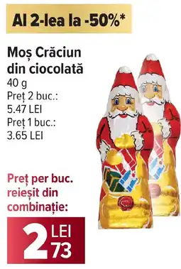 Carrefour Market Moş Crăciun din ciocolată Ofertă