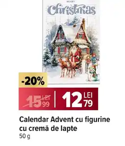 Carrefour Market Calendar Advent cu figurine cu cremă de lapte Ofertă
