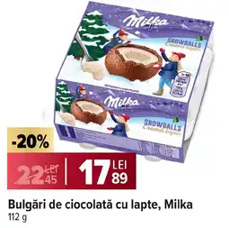 Carrefour Market Bulgări de ciocolată cu lapte, Milka Ofertă