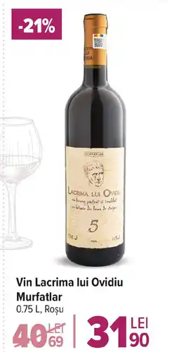 Carrefour Market Vin Lacrima lui Ovidiu Murfatlar Ofertă