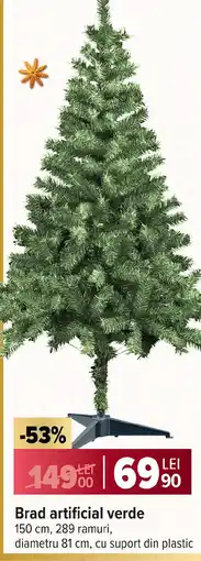 Carrefour Market Brad artificial verde Ofertă