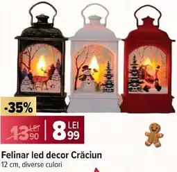 Carrefour Market Felinar led decor Crăciun Ofertă