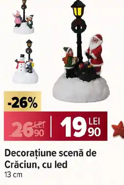 Carrefour Market Decoraţiune scenă de Crăciun, cu led Ofertă