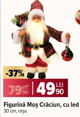 Carrefour Market Figurină Moş Crăciun, cu led Ofertă