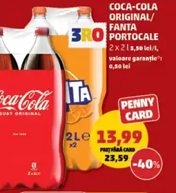 Penny Coca-cola original/ fanta portocale Ofertă
