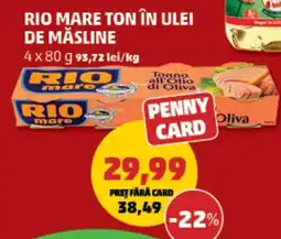 Penny Rio mare ton în ulei de măsline Ofertă