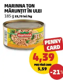 Penny Marinna ton mărunţit în ulei Ofertă