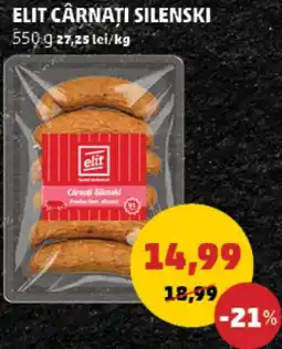 Penny Elit cârnaţi silenski Ofertă