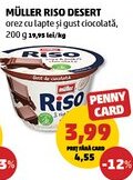 Penny Müller riso desert orez cu lapte și gust ciocolată Ofertă