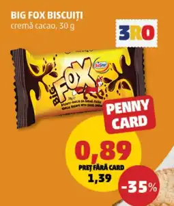 Penny Big fox biscuiti cremă cacao Ofertă