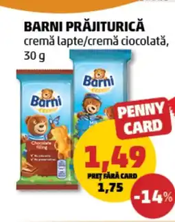 Penny Barni prăjiturică cremă lapte/cremă ciocolată, Ofertă