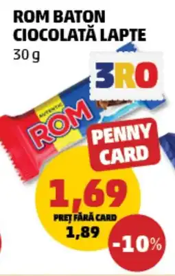 Penny Rom baton ciocolată lapte Ofertă