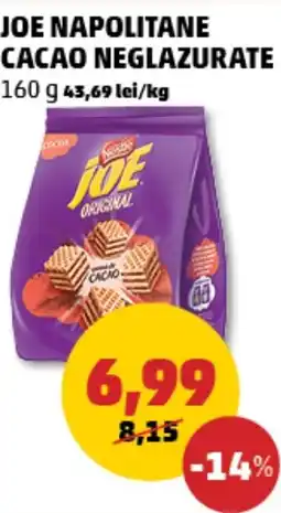 Penny Joe napolitane cacao neglazurate Ofertă