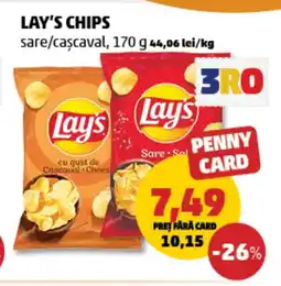 Penny Lay's chips sare/caşcaval Ofertă