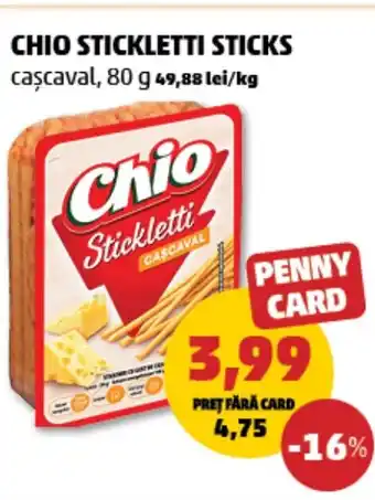 Penny Chio stickletti sticks cascaval Ofertă