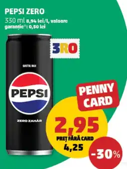 Penny PEPSI ZERO Ofertă