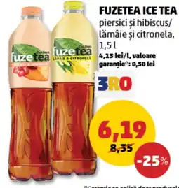 Penny FUZETEA ICE TEA piersici şi hibiscus/ lămâie și citronela Ofertă