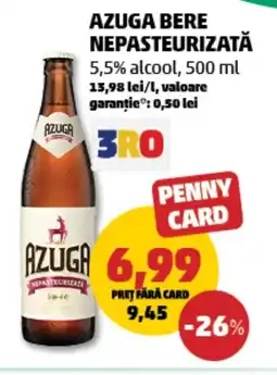 Penny Azuga bere nepasteurizată Ofertă