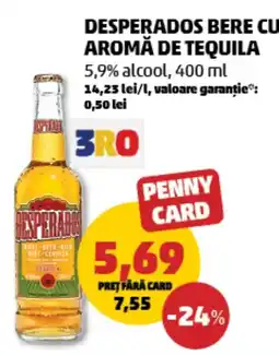 Penny Desperados bere cu aromă de tequila 5,9% alcool Ofertă