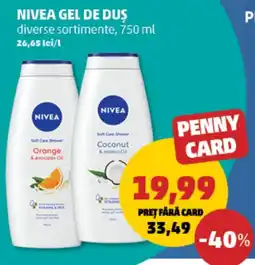 Penny Nivea gel de duș Ofertă