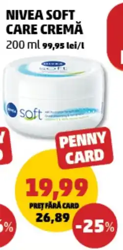 Penny Nivea soft care cremă Ofertă