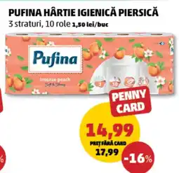 Penny Pufina hârtie igienică piersică Ofertă