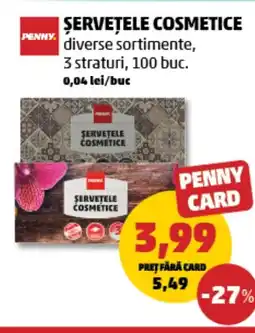 Penny Șervețele cosmetice Ofertă