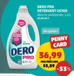 Penny Dero pro detergent lichid Ofertă