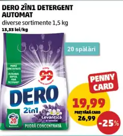 Penny Dero 2in1 detergent automat Ofertă