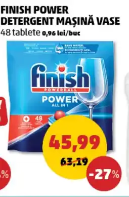 Penny Finish power detergent maşină vase Ofertă