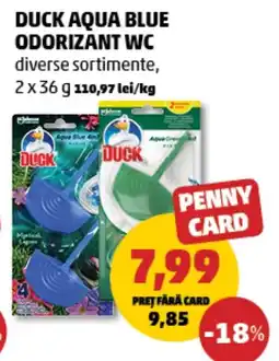 Penny Duck aqua blue odorizant wc Ofertă