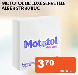 Unicarm Mototol de luxe servetele albe 3 str 30 buc Ofertă