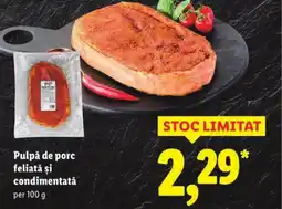 Lidl Pulpă de porc feliată și condimentată Ofertă
