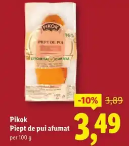 Lidl Pikok Piept de pui afumat Ofertă