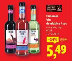 Lidl Cimarosa Vin demidulce/sec rose/alb / roşu Ofertă