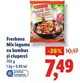 Lidl Freshona Mix legume cu bambus şi ciuperci Ofertă