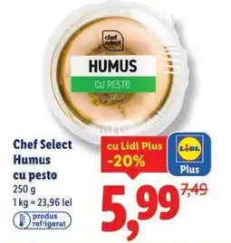 Lidl Chef Select Humus cu pesto Ofertă