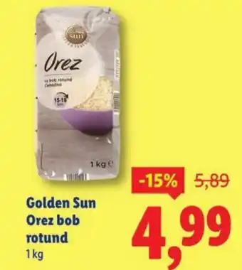 Lidl Golden Sun Orez bob rotund Ofertă