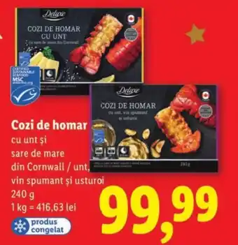 Lidl Cozi de homar Ofertă