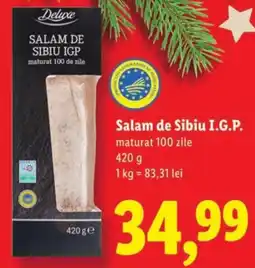 Lidl Salam de Sibiu I.G.P. maturat 100 zile Ofertă
